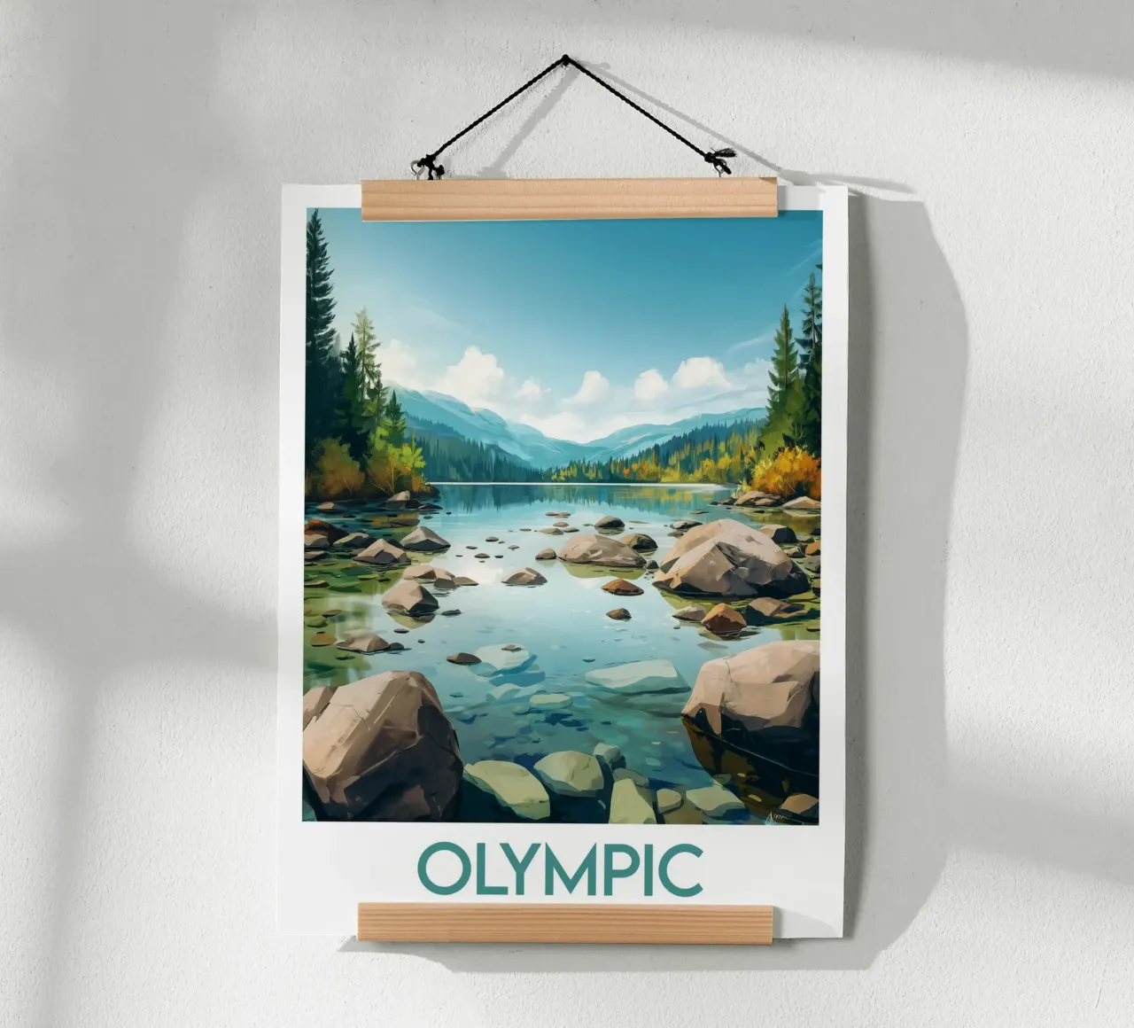 Affiche Olympic National Park poster da Frame the World