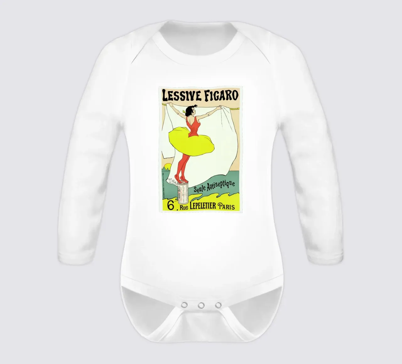 Lessive Figaro - Seule Antiseptique long-sleeve baby romper by ARTOTHEK