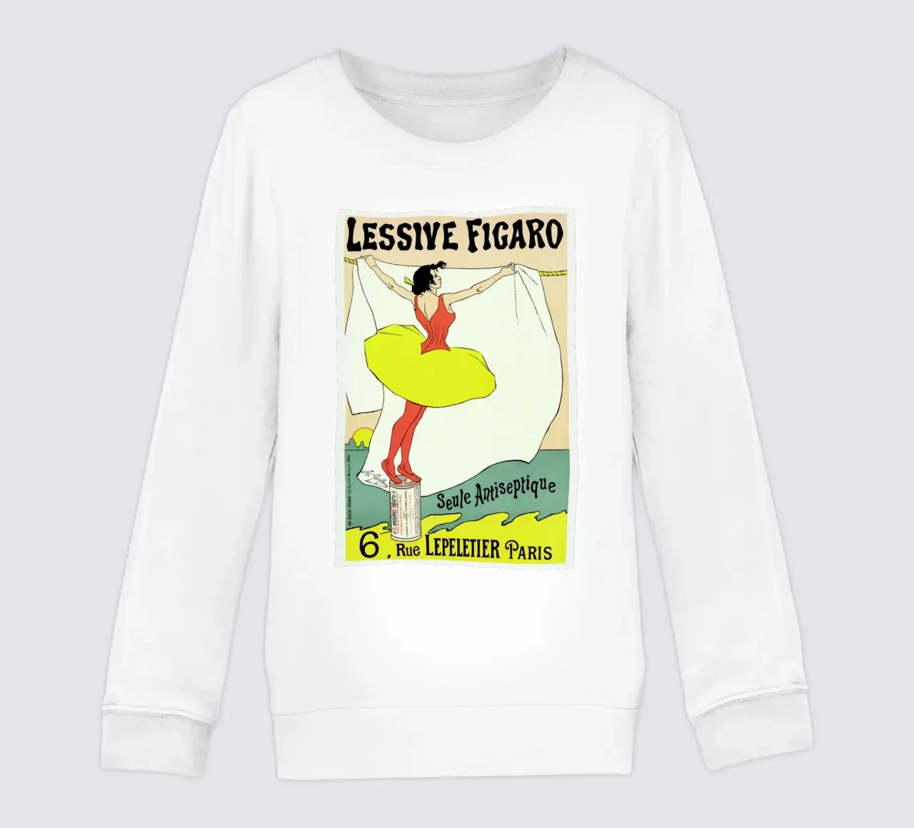 Lessive Figaro - Seule Antiseptique kids sweatshirt by ARTOTHEK