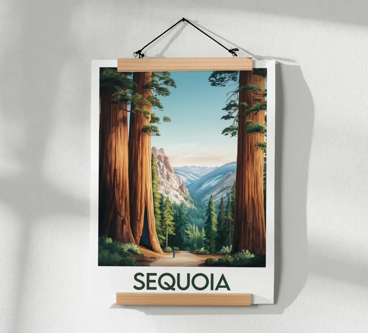 Affiche Sequoia National Park poster con telaio in alluminio da Frame the World