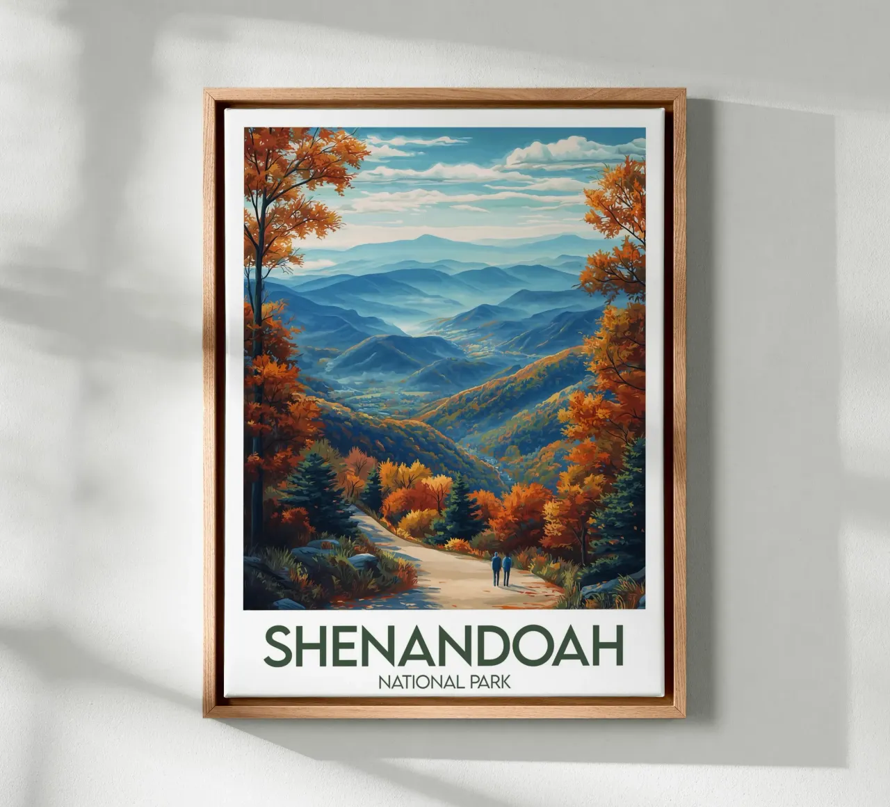 Parco Nazionale di Shenandoah tela con Cornice a cassetta da Frame the World