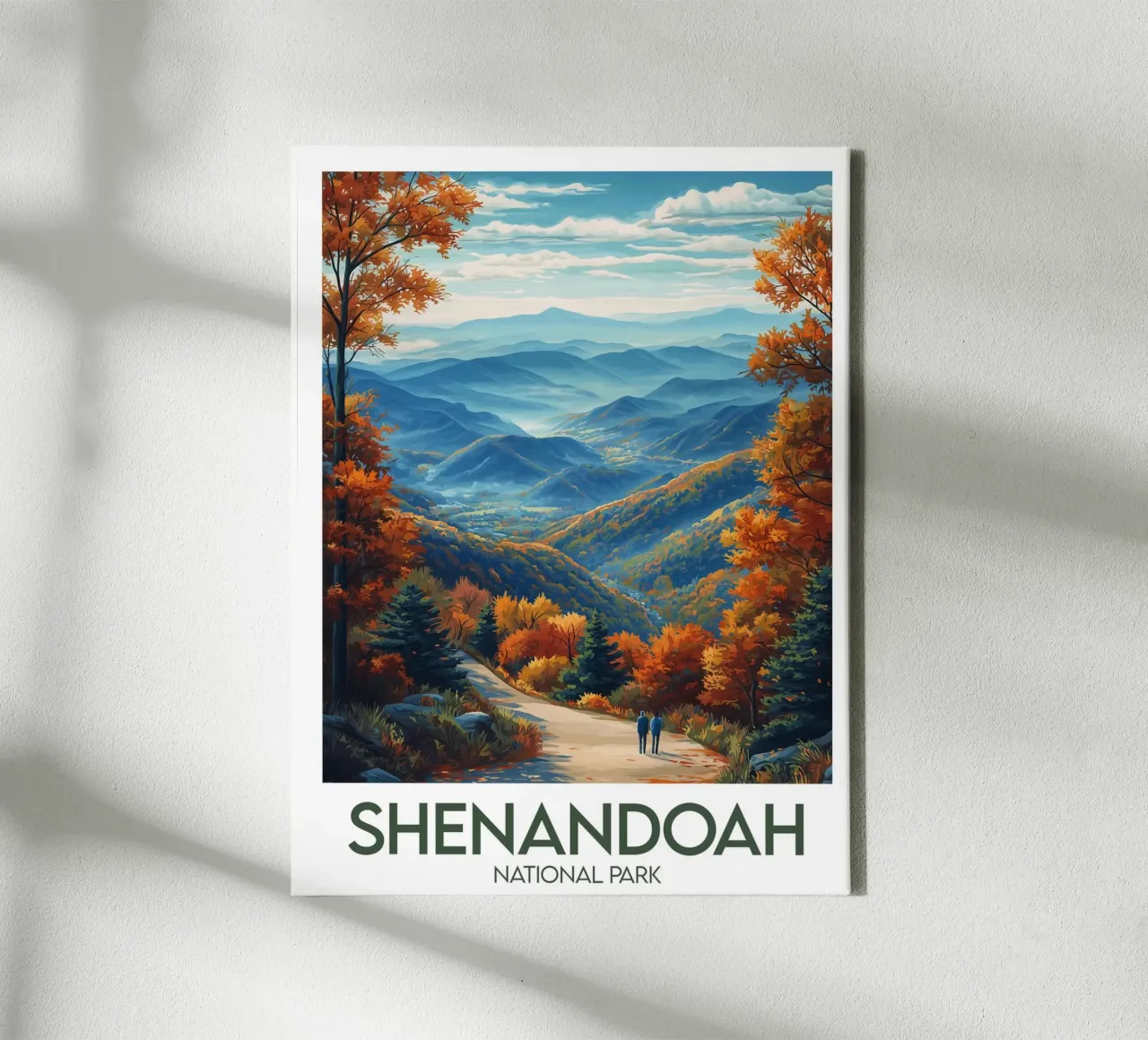 Parco Nazionale di Shenandoah tela con Cornice a cassetta da Frame the World
