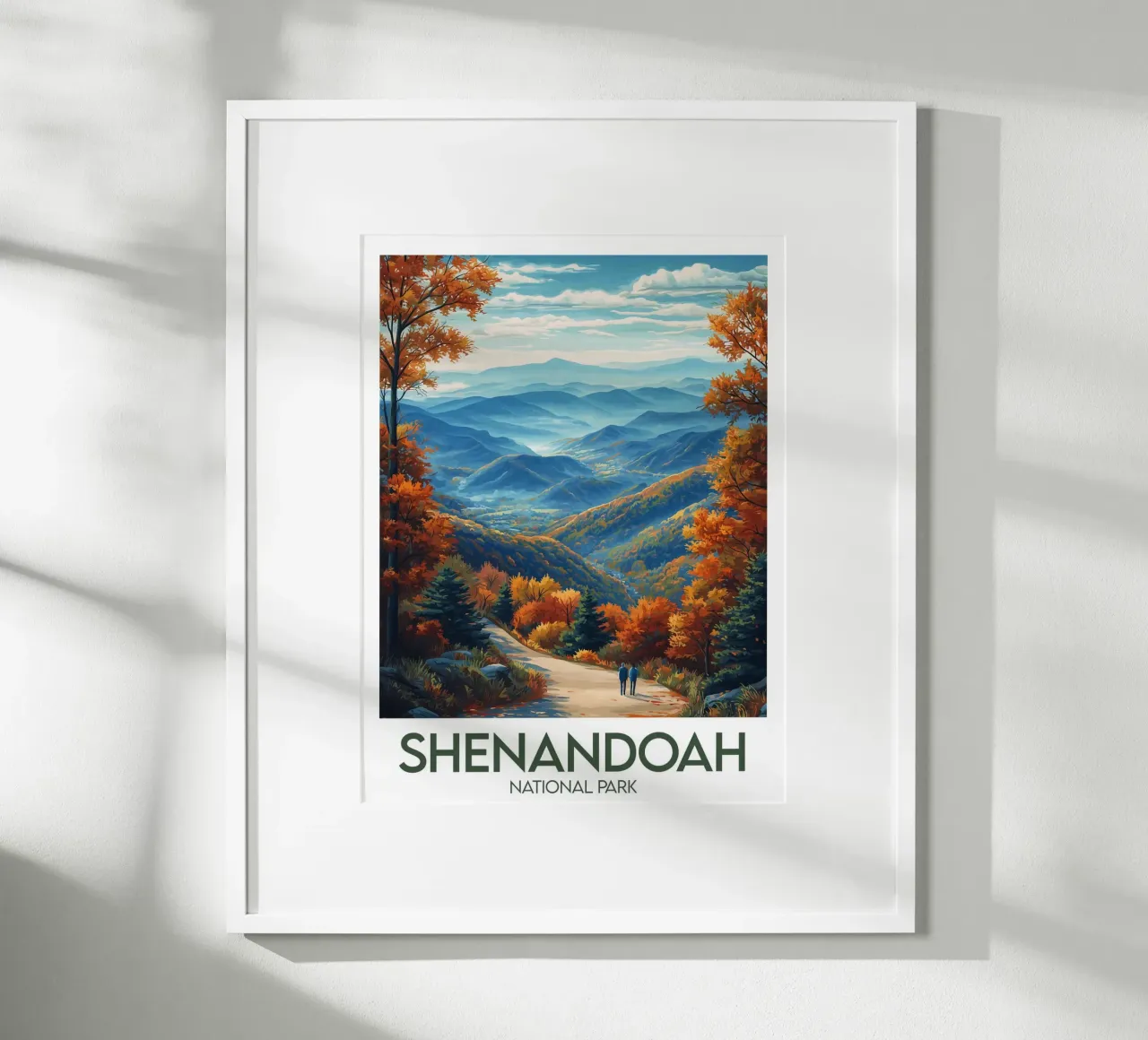 Parco Nazionale di Shenandoah poster con telaio in alluminio da Frame the World