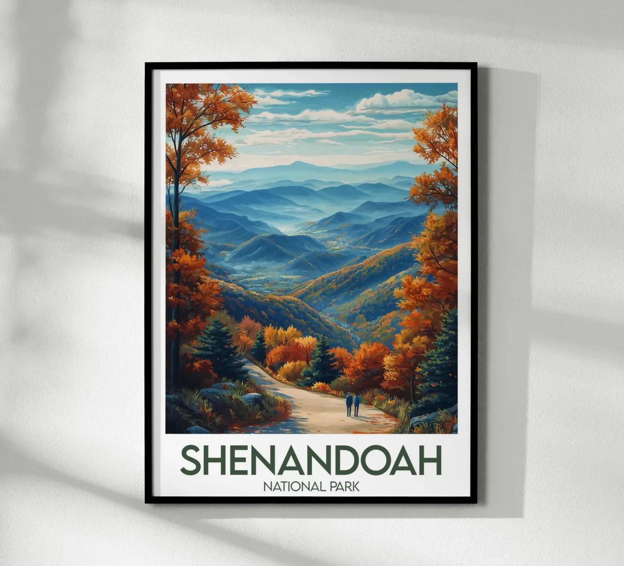 Parco Nazionale di Shenandoah poster con telaio in alluminio da Frame the World