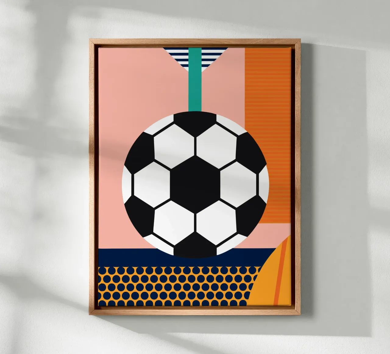 Voetbal canvas met Baklijst van LOOK DIFFERENT