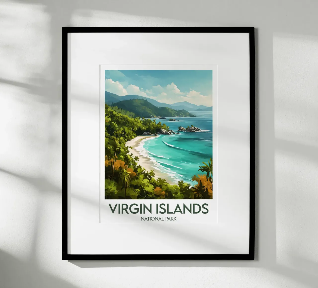 Affiche Jungferninseln-Nationalpark Poster von Frame the World