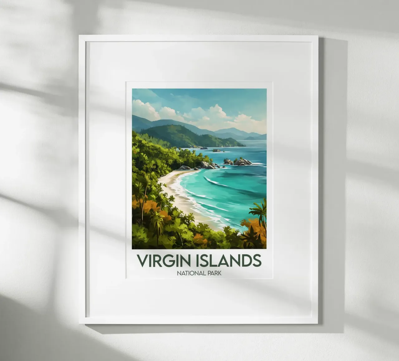 Affiche Jungferninseln-Nationalpark Poster von Frame the World