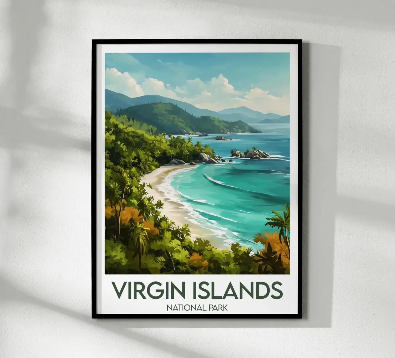 Affiche Jungferninseln-Nationalpark Poster von Frame the World