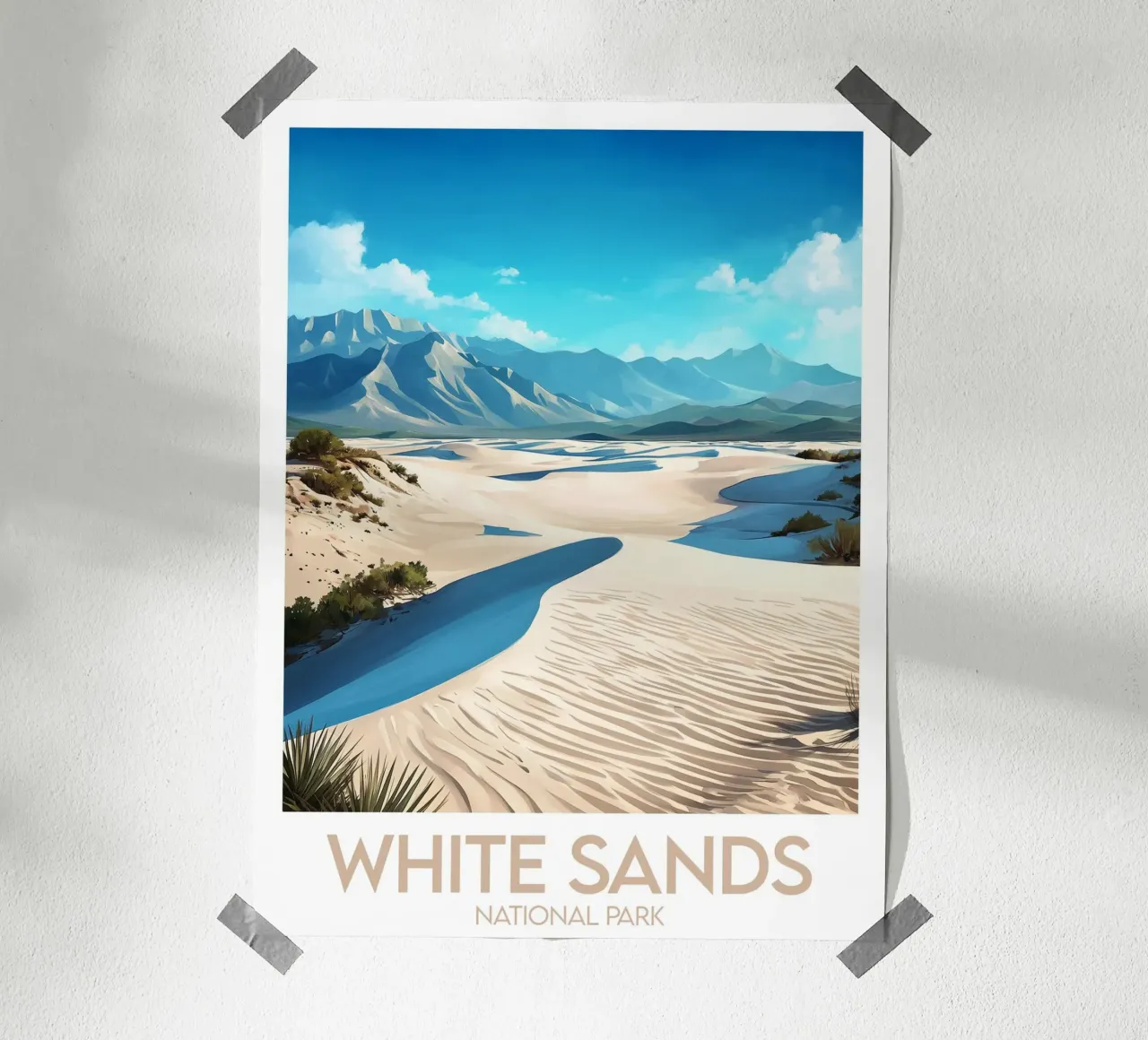 Parco Nazionale delle Sabbie Bianche poster da Frame the World