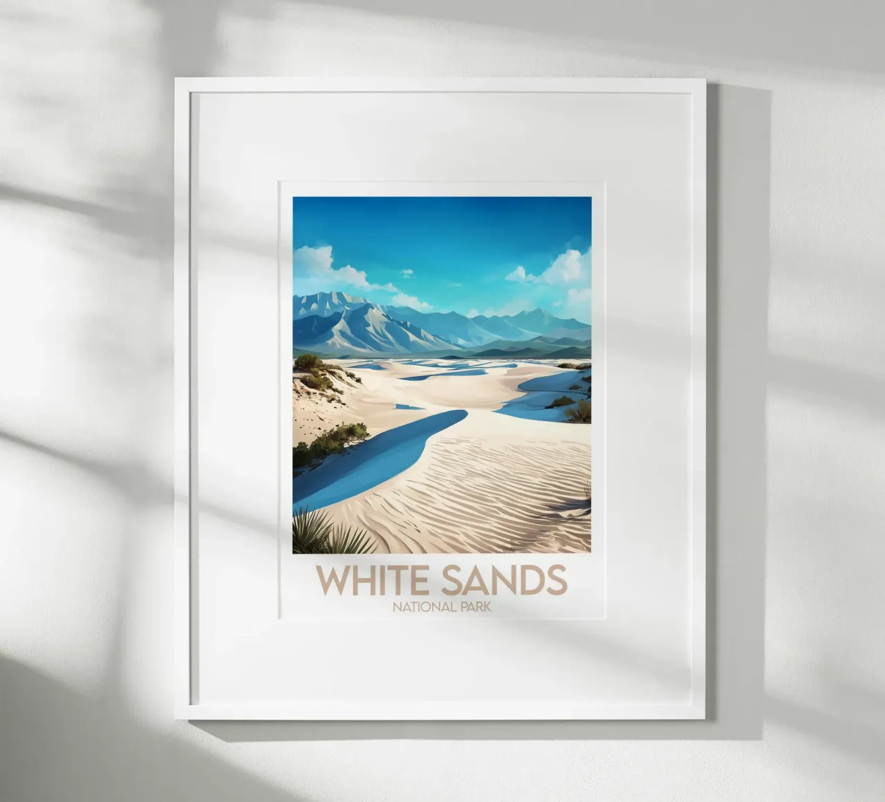 Parco Nazionale delle Sabbie Bianche poster da Frame the World