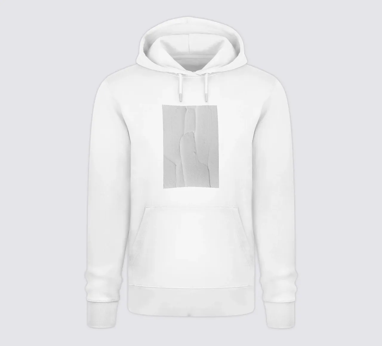White Textures 3 Abstract Shapes felpa con cappuccio da Studio Nahili