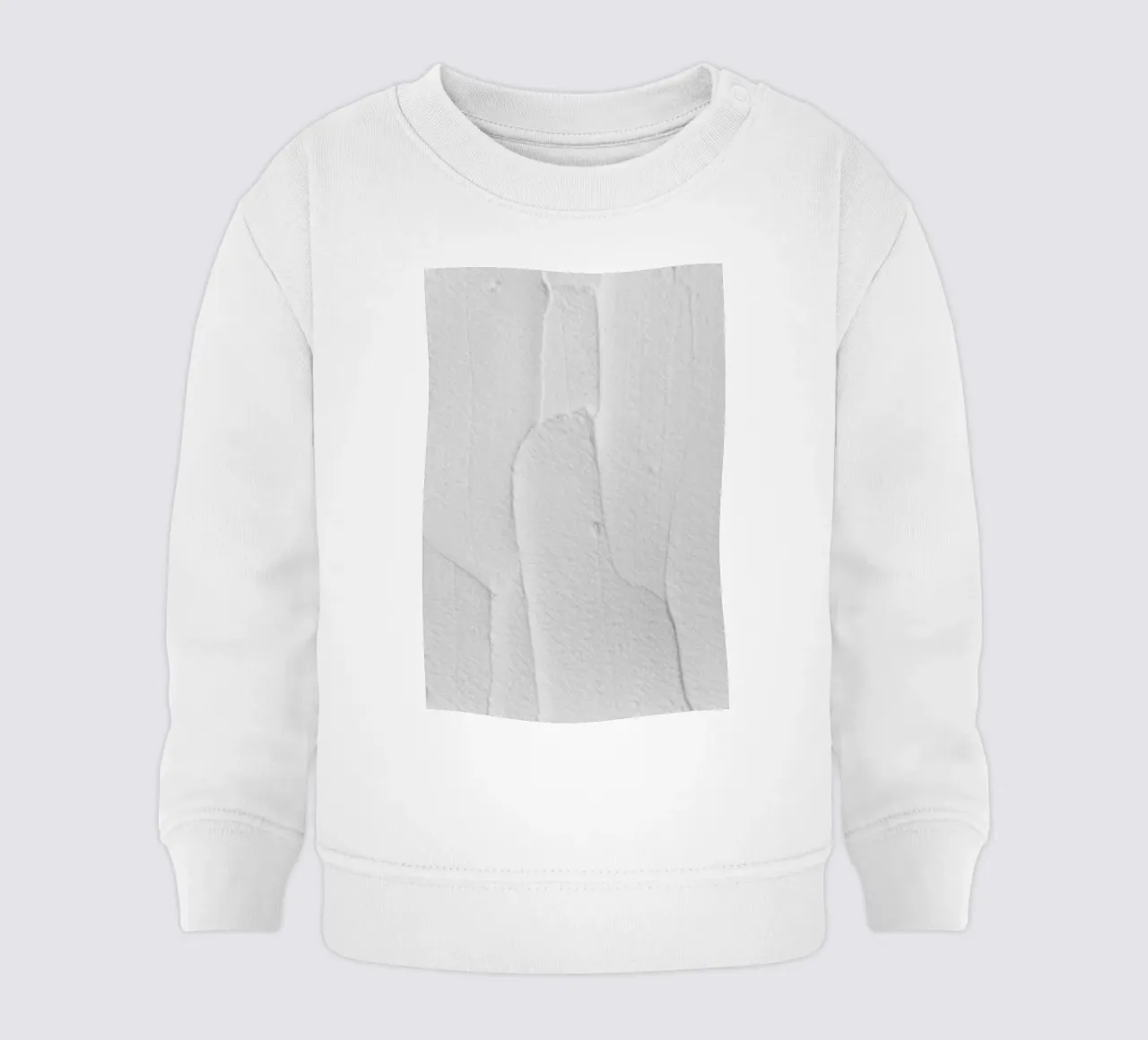 White Textures 3 Abstract Shapes felpa neonato da Studio Nahili