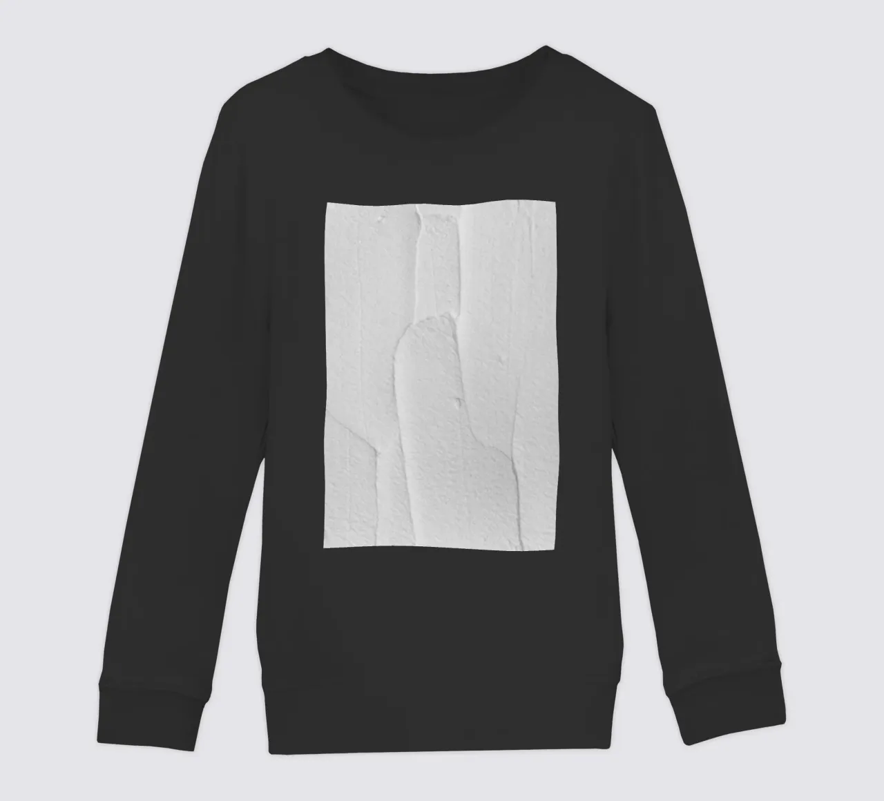 White Textures 3 Abstract Shapes felpa bambino da Studio Nahili