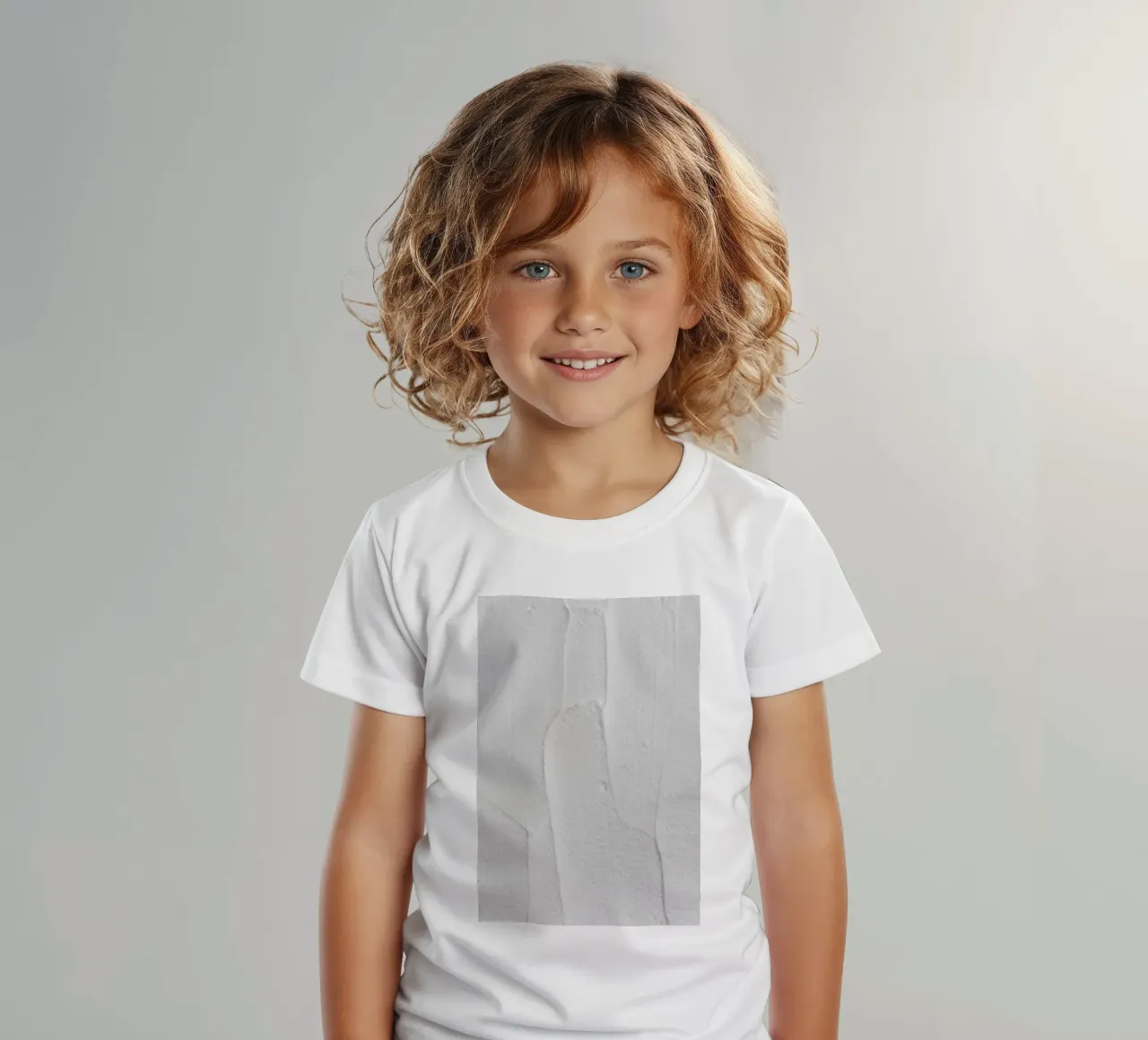 White Textures 3 Abstract Shapes t-shirt bambini da Studio Nahili