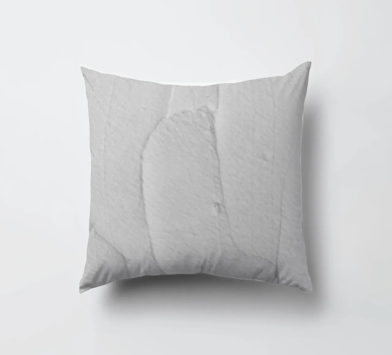 White Textures 3 Abstract Shapes cuscino da Studio Nahili