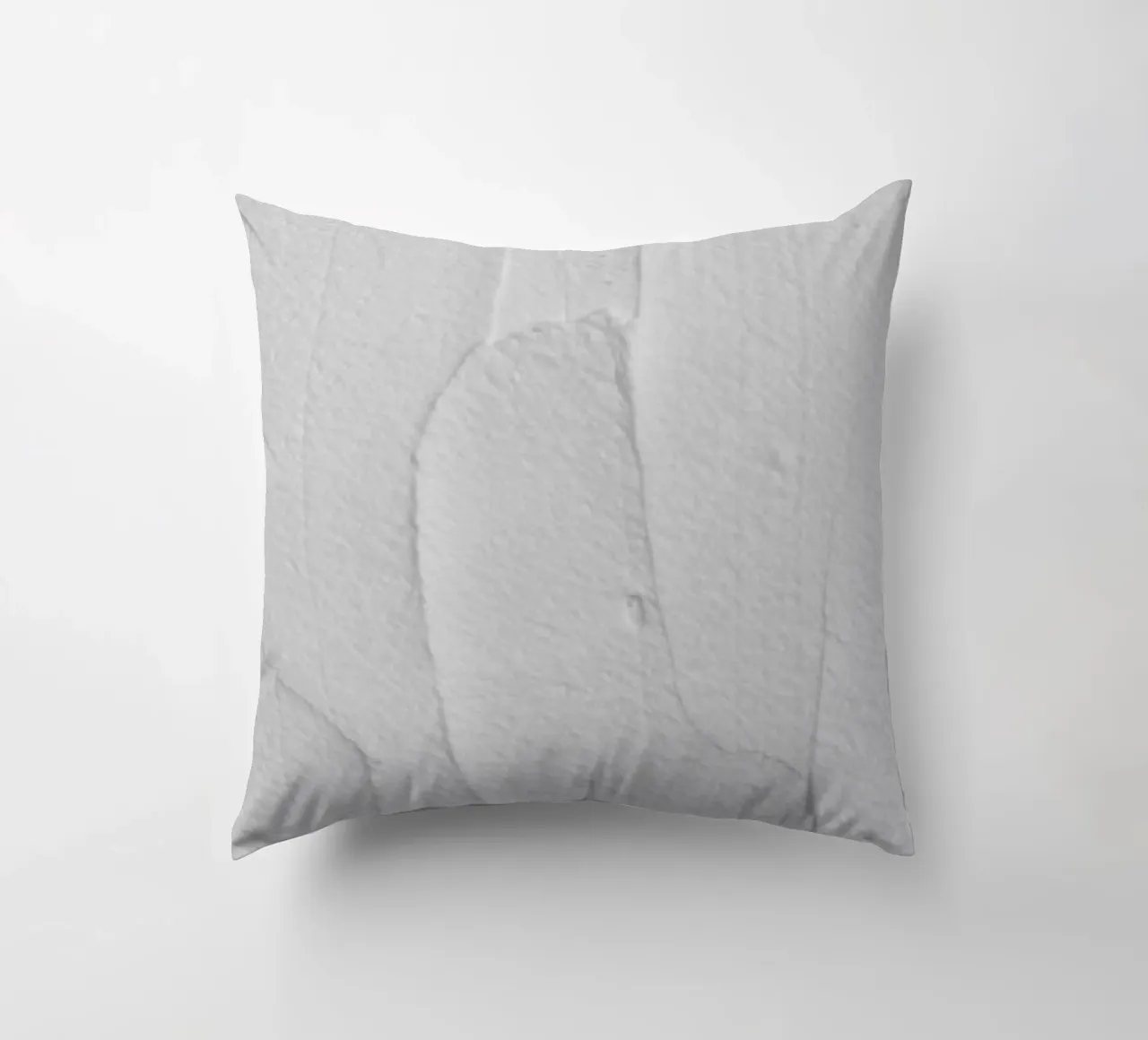 White Textures 3 Abstract Shapes cuscino da Studio Nahili