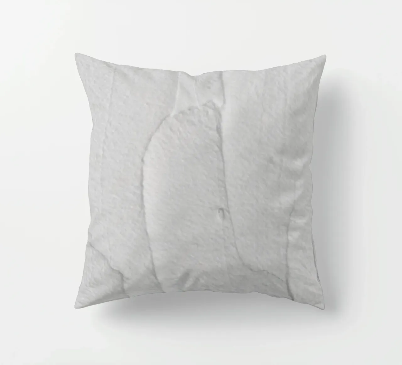 White Textures 3 Abstract Shapes cuscino da Studio Nahili