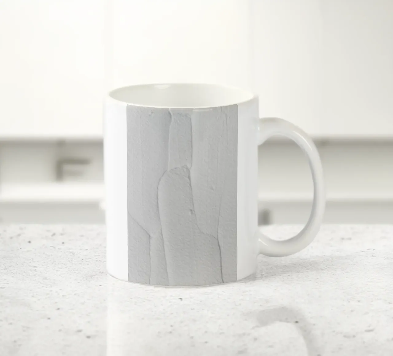 White Textures 3 Abstract Shapes tazza in ceramica da Studio Nahili