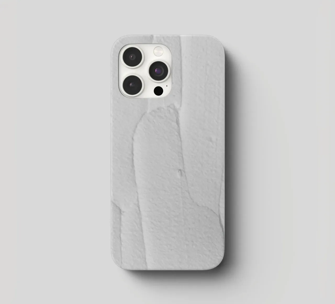 White Textures 3 Abstract Shapes cover iphone da Studio Nahili