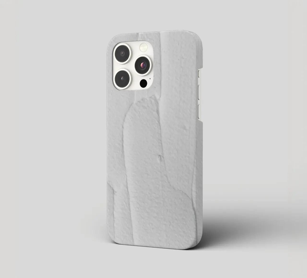 White Textures 3 Abstract Shapes cover iphone da Studio Nahili
