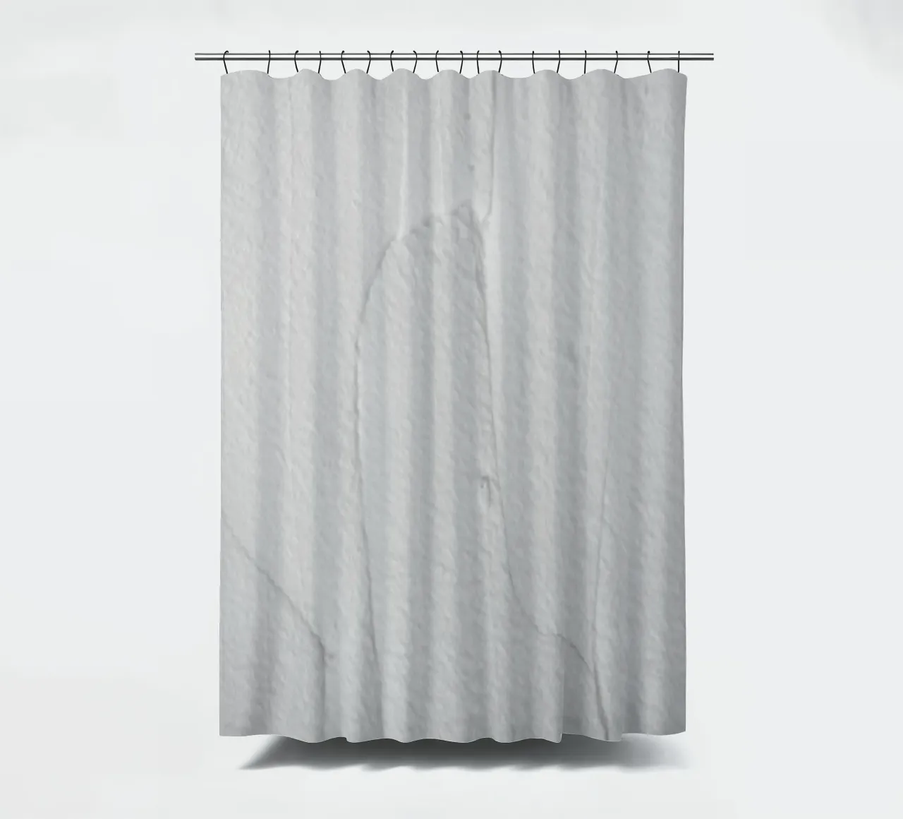 White Textures 3 Abstract Shapes tenda da doccia da Studio Nahili