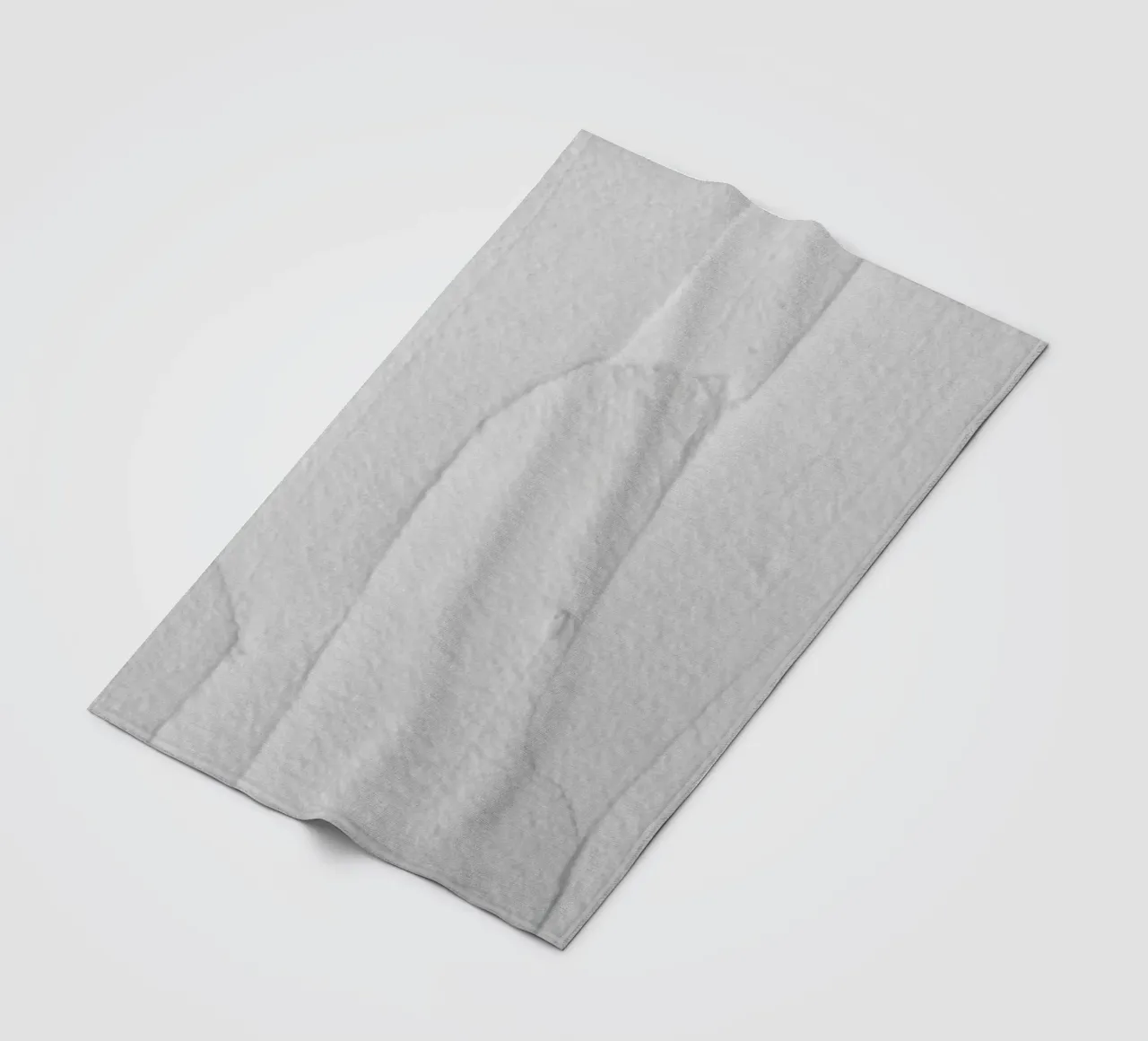 White Textures 3 Abstract Shapes coperta in pile da Studio Nahili