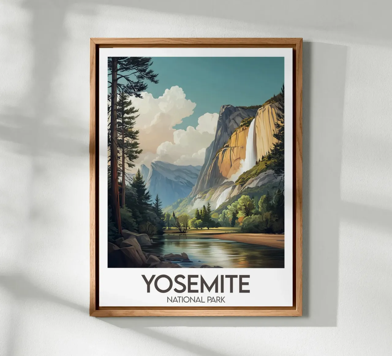 Poster Yosemite National Park Vereinigte Staaten Forex-Platte von Frame the World