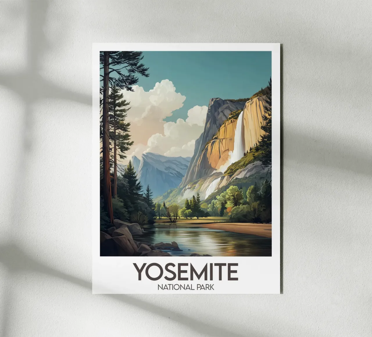 Poster Yosemite National Park Vereinigte Staaten Forex-Platte von Frame the World