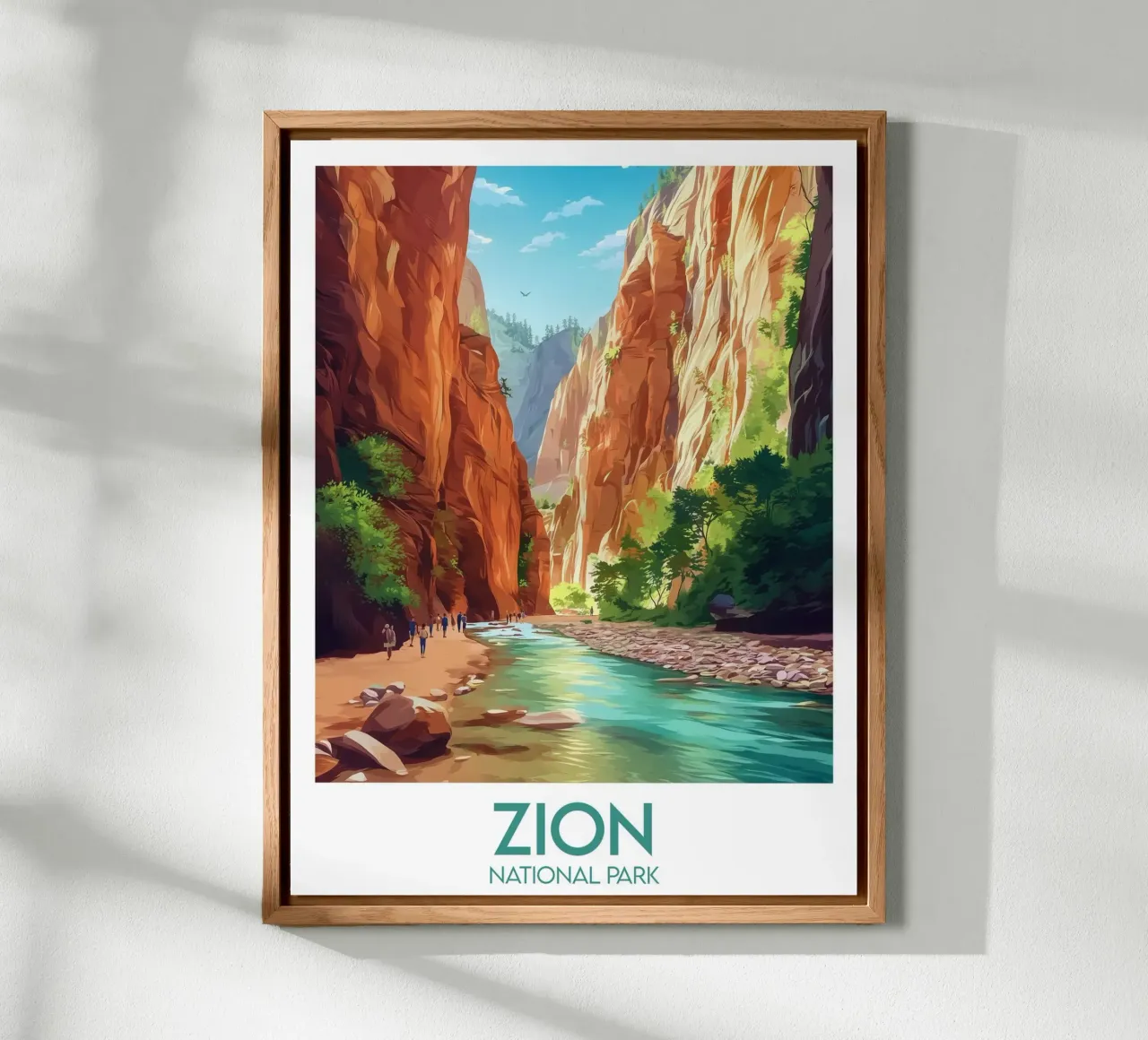 Affiche Zion alluminio dibond da Frame the World