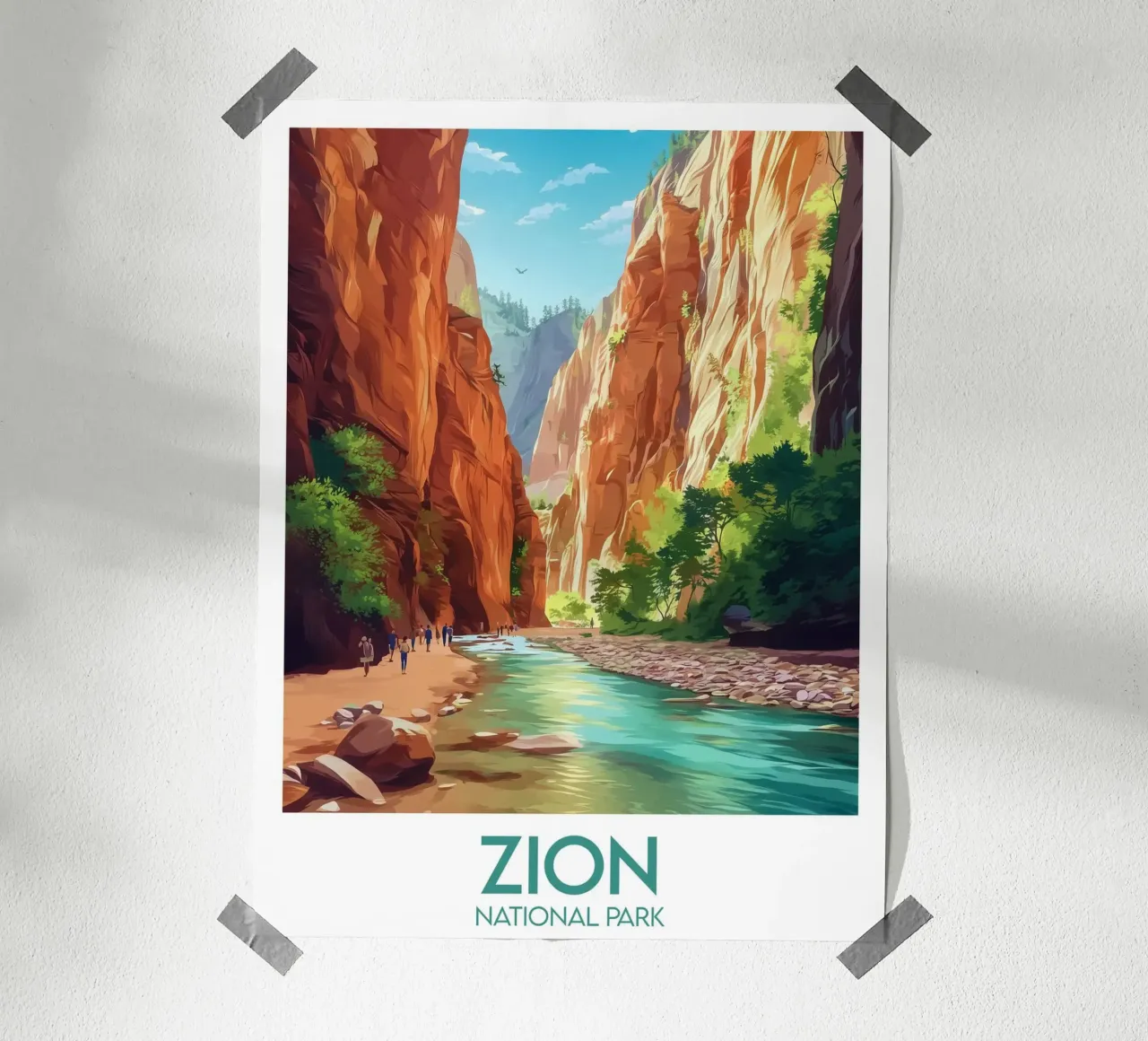 Affiche Zion carta hahnemühle da Frame the World