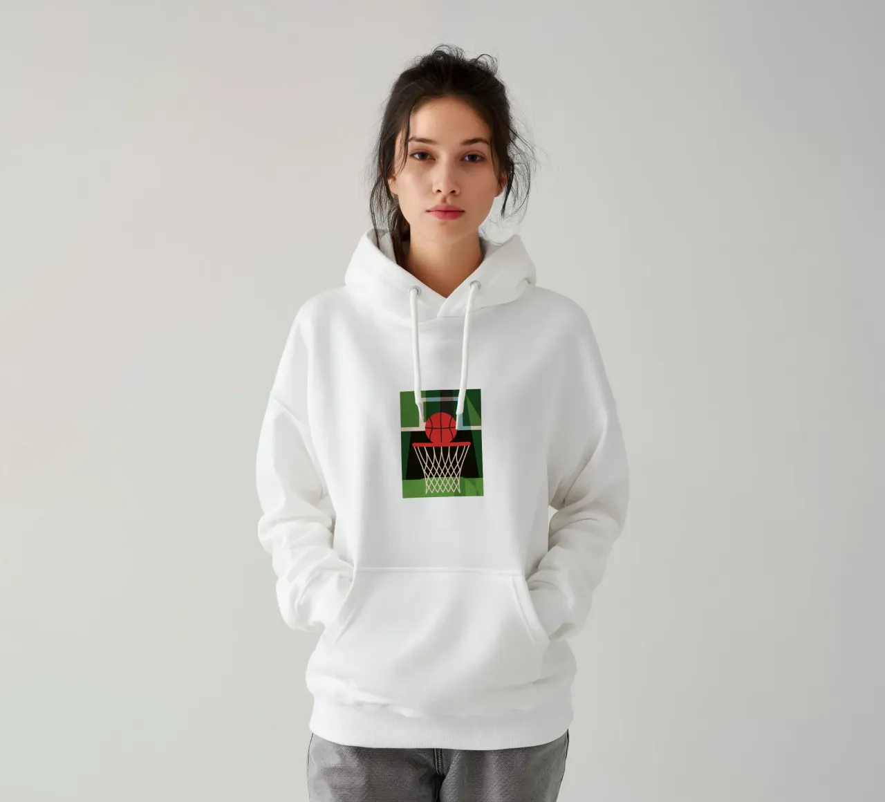 Pallacanestro felpa con cappuccio da LOOK DIFFERENT
