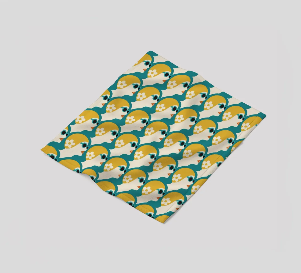 Nuotatore di mare Stile Pop Art Donna retrò con cuffia da bagno Oro verde acqua coperta in pile da Pemilyland