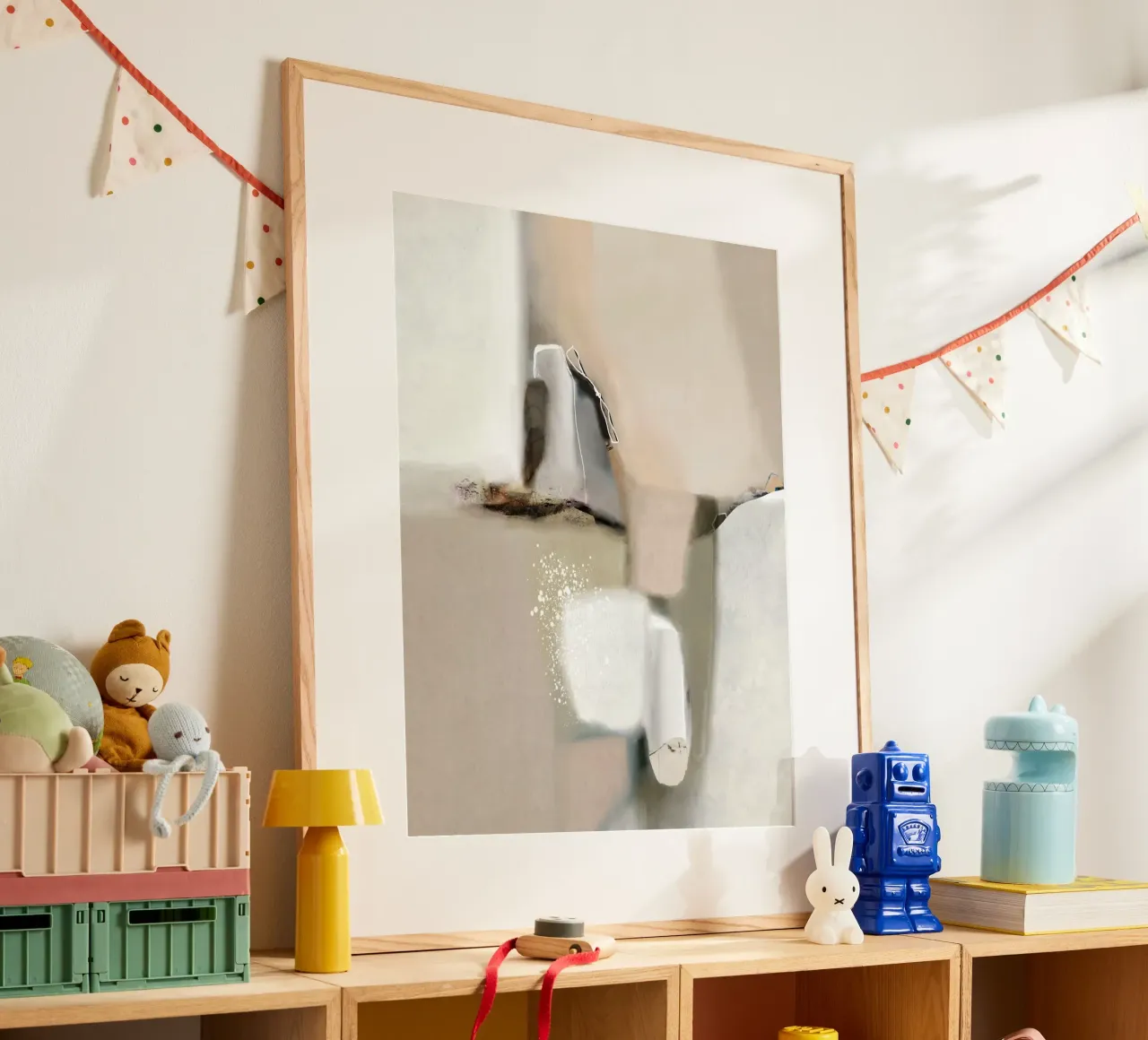 Cheerfully poster con telaio in legno da RobertoMoroArt