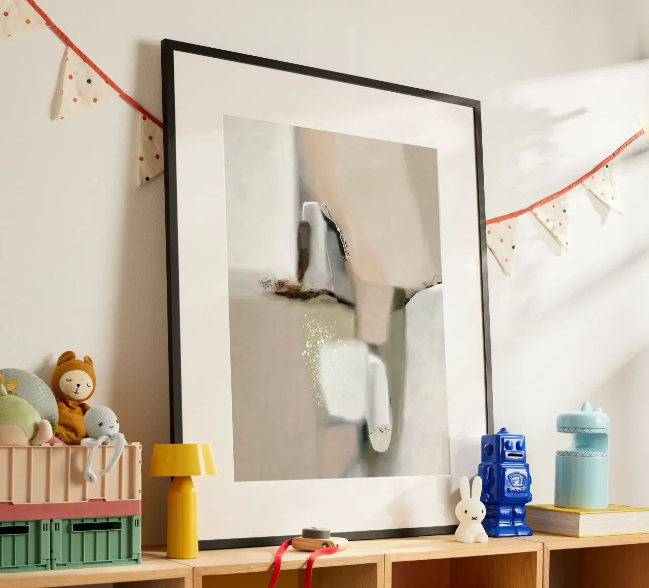 Cheerfully poster con telaio in legno da RobertoMoroArt