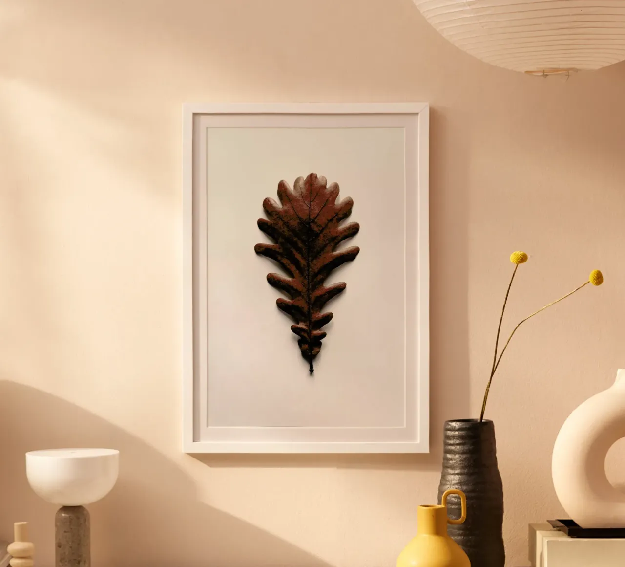 Shapes - Grafic Oak Leaf carta hahnemühle da Studio Nahili