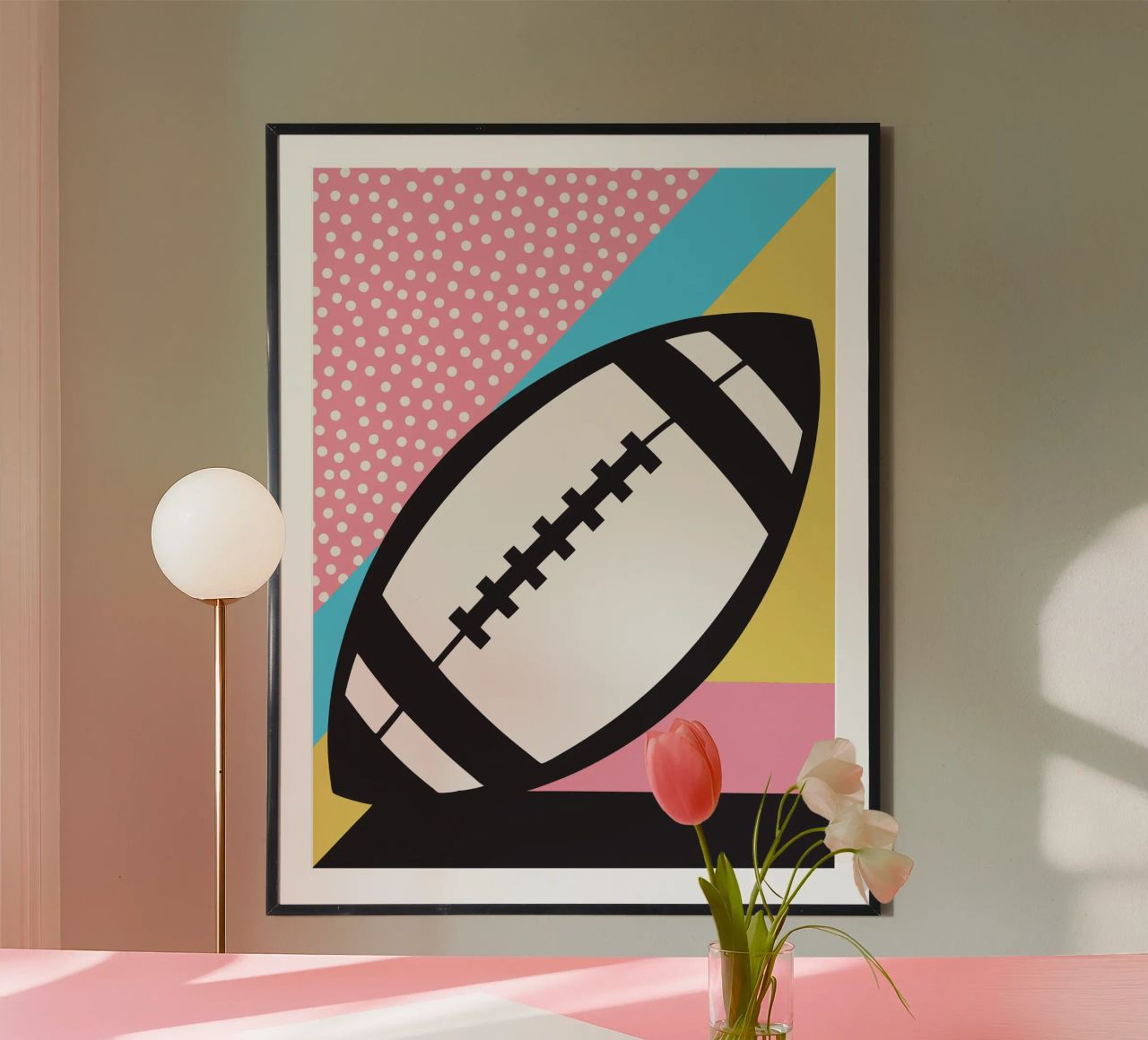 Ballon de rugby poster de LOOK DIFFERENT