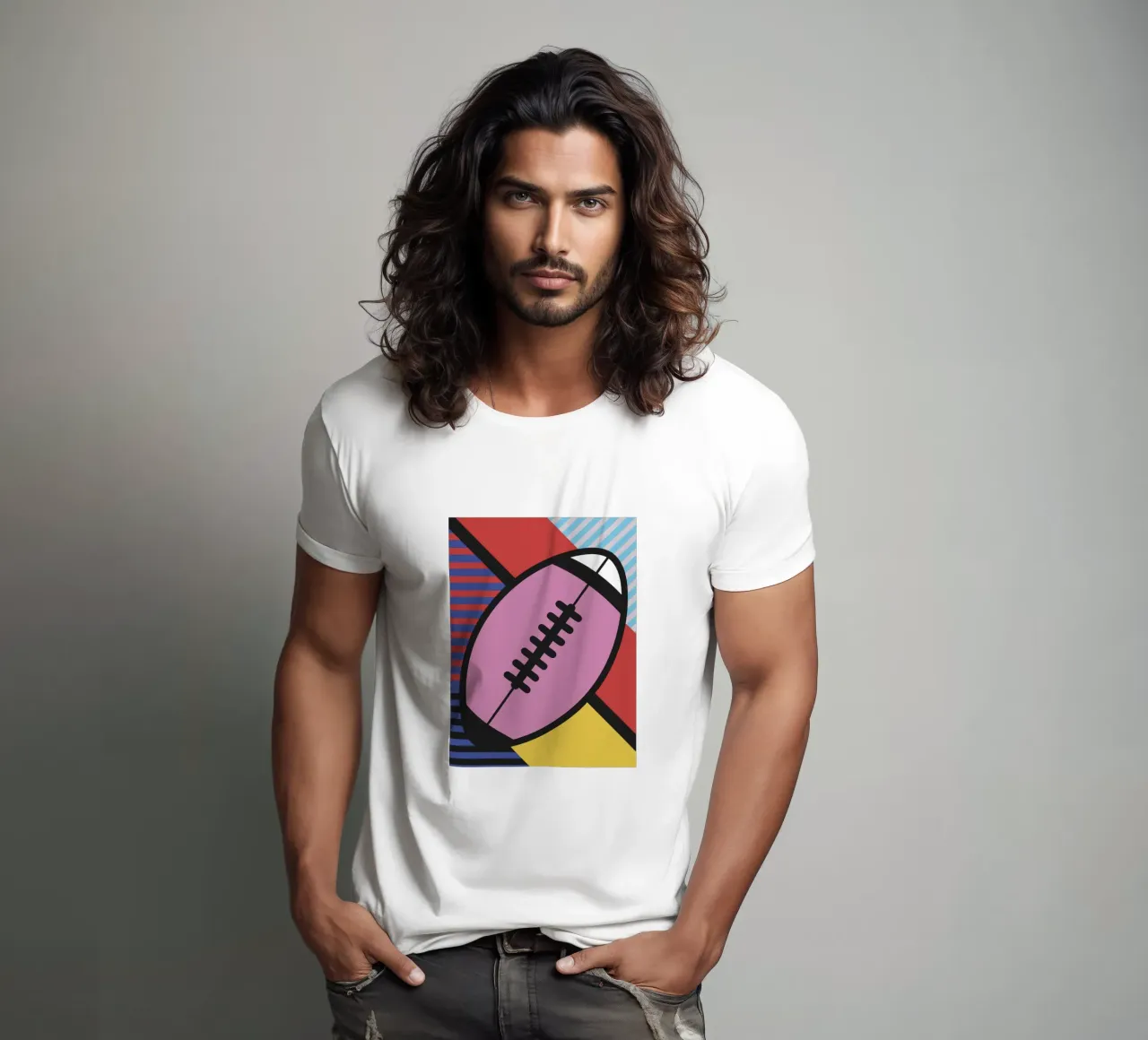 Pallone da rugby t-shirt da LOOK DIFFERENT