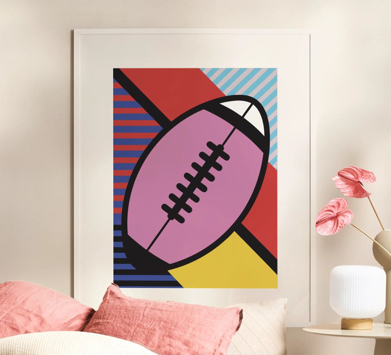 Ballon de rugby poster de LOOK DIFFERENT