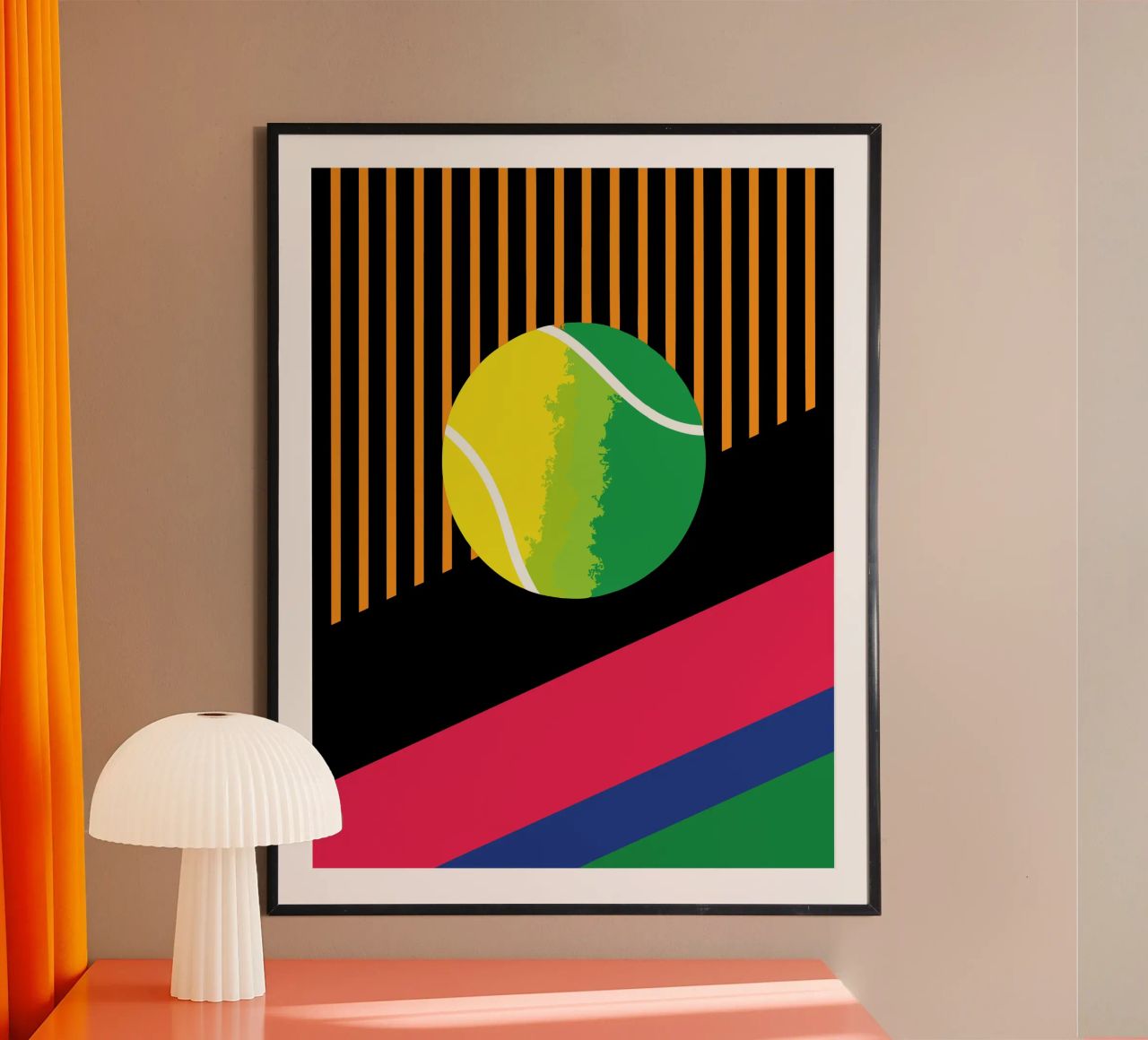 Tennis ball poster by LOOK DIFFERENT