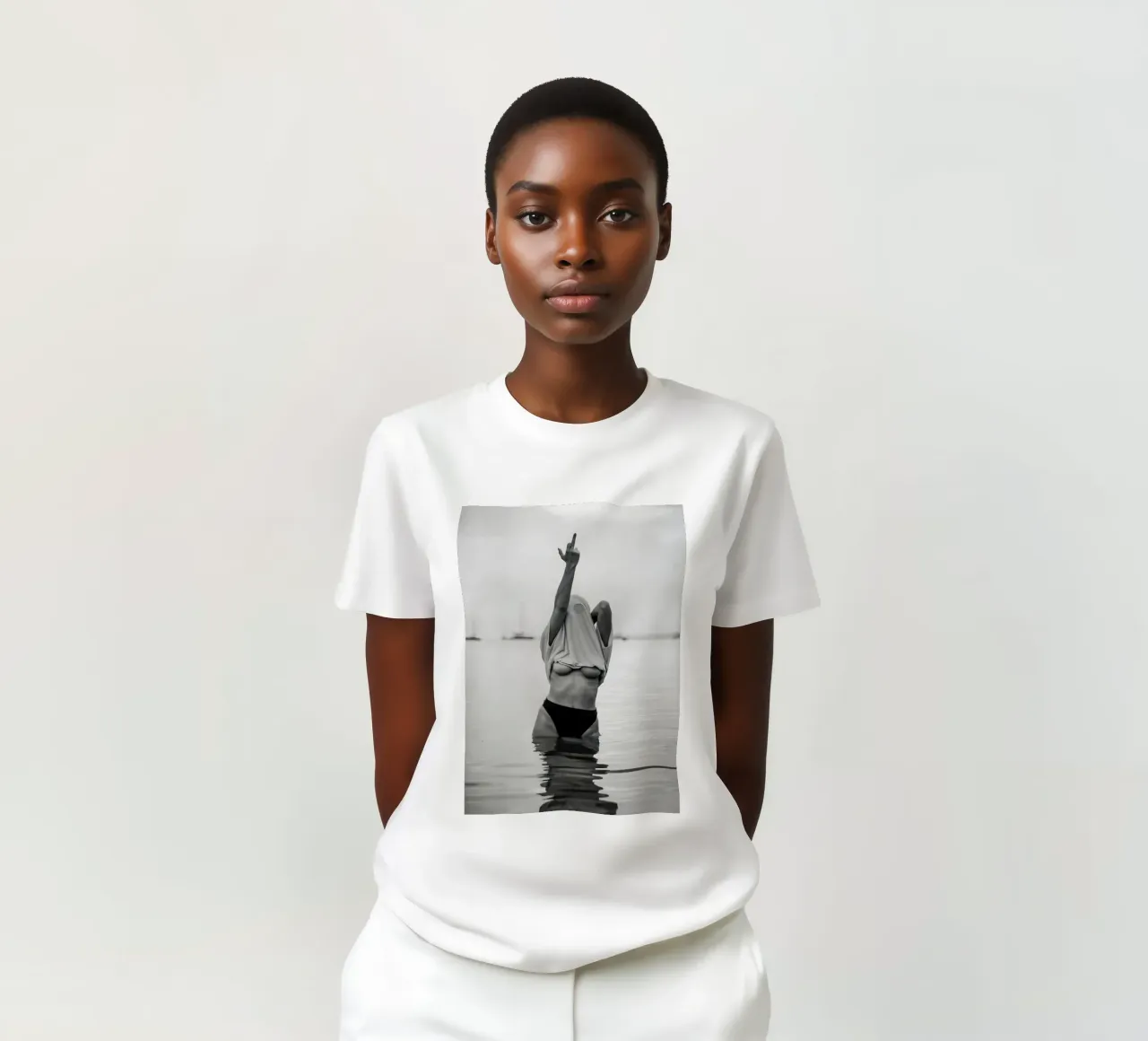 Dito medio t-shirt da Takeme