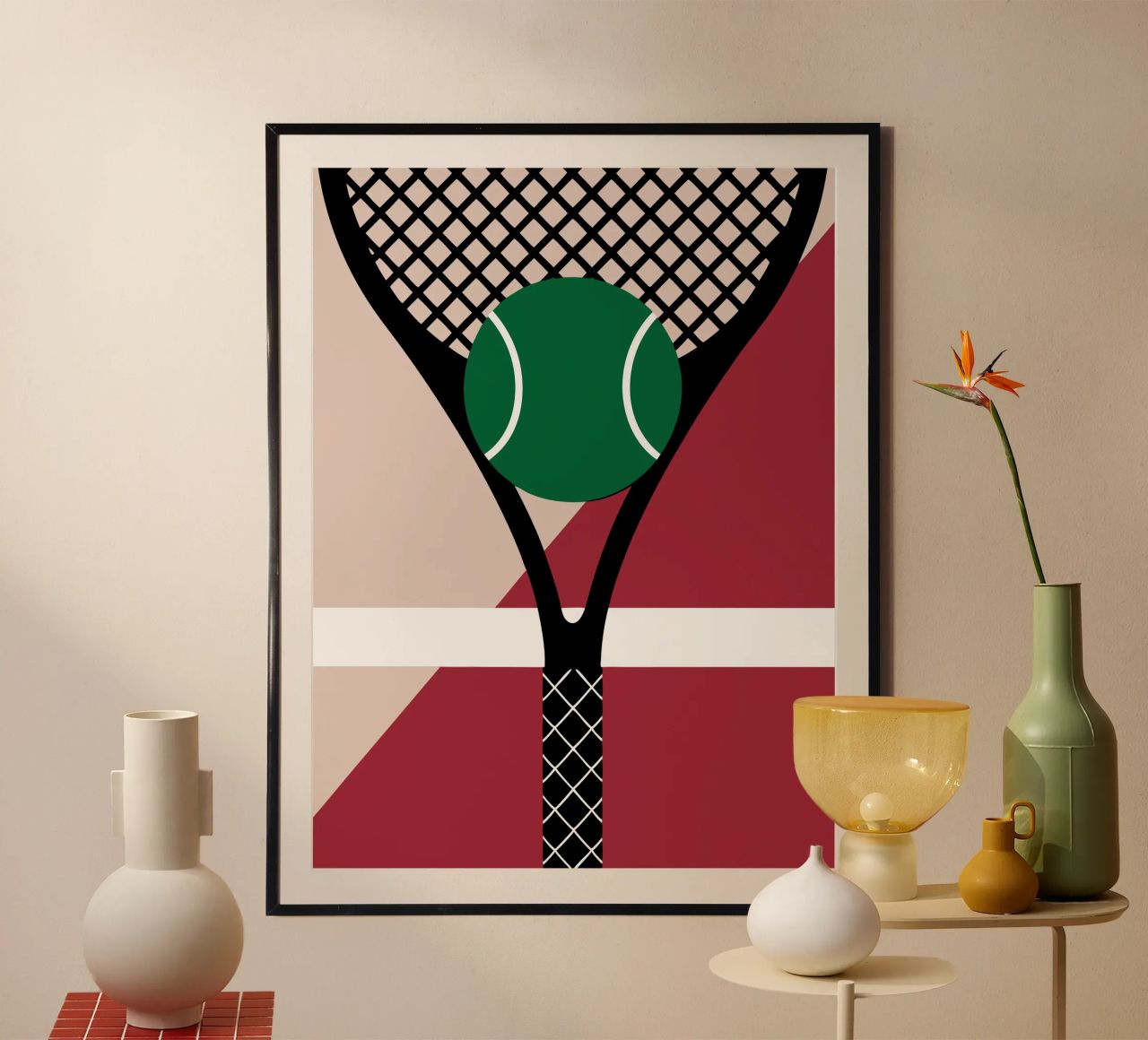 Tennis ball poster by LOOK DIFFERENT