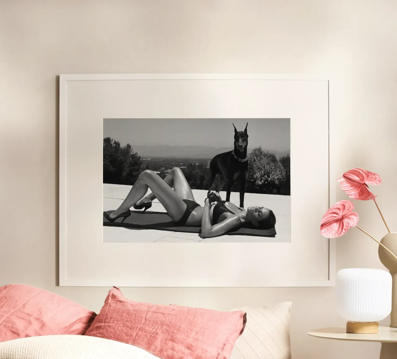 prendere il sole con i cani poster da Takeme