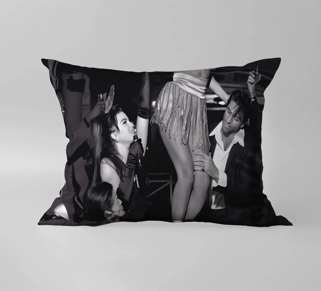 Woman dance on the table decorative cushion by Takeme