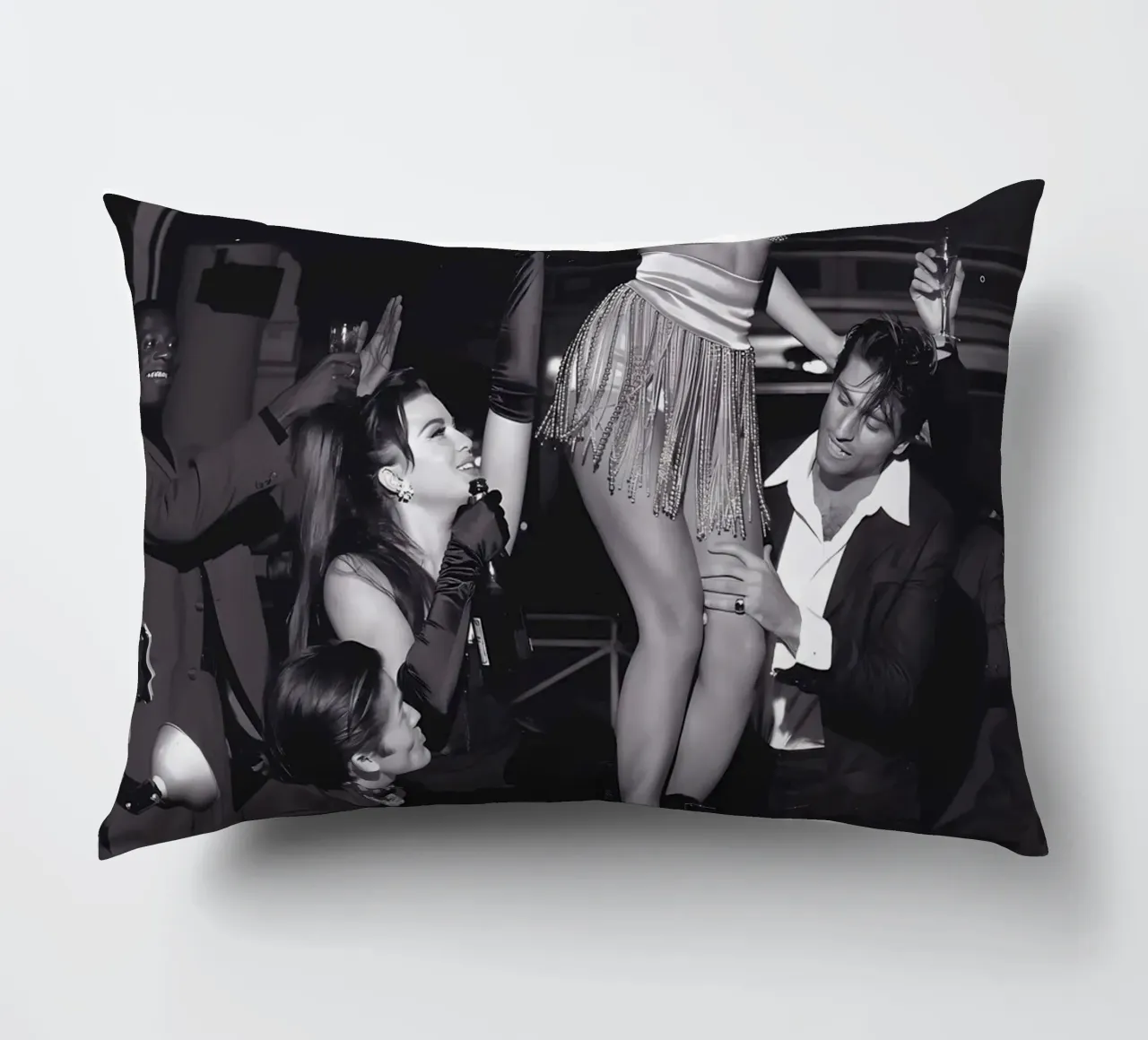 Woman dance on the table decorative cushion by Takeme