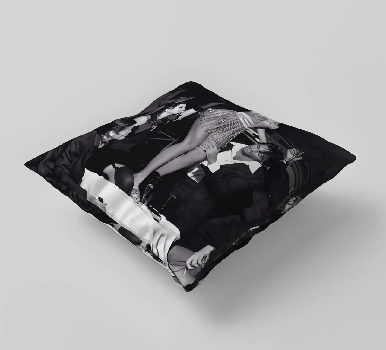 Woman dance on the table decorative cushion by Takeme