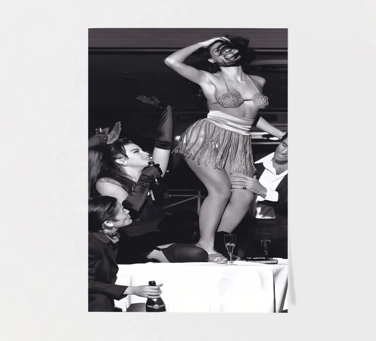 Woman dance on the table sticker sheet by Takeme