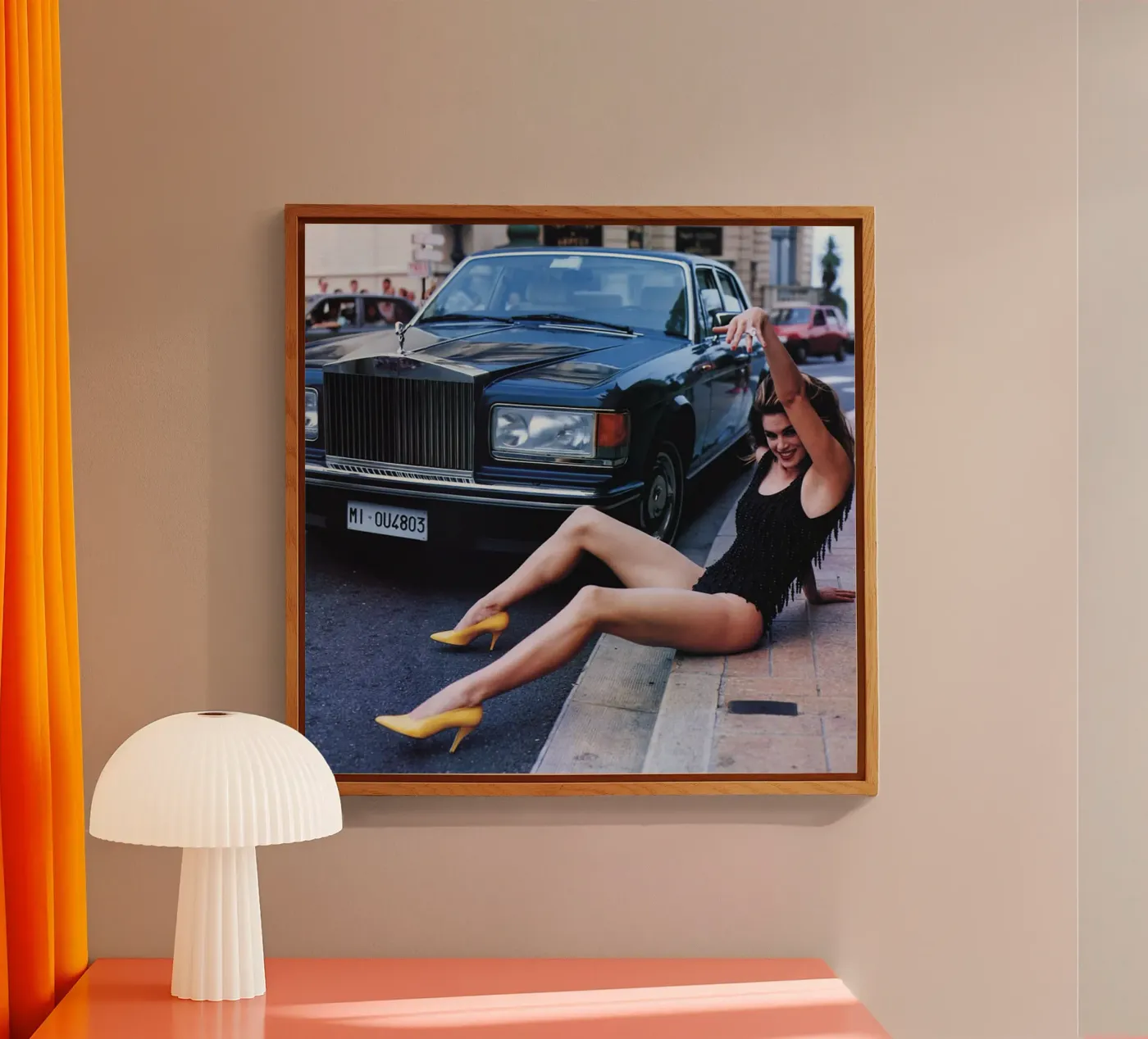Yellow heels plexiglass da Takeme