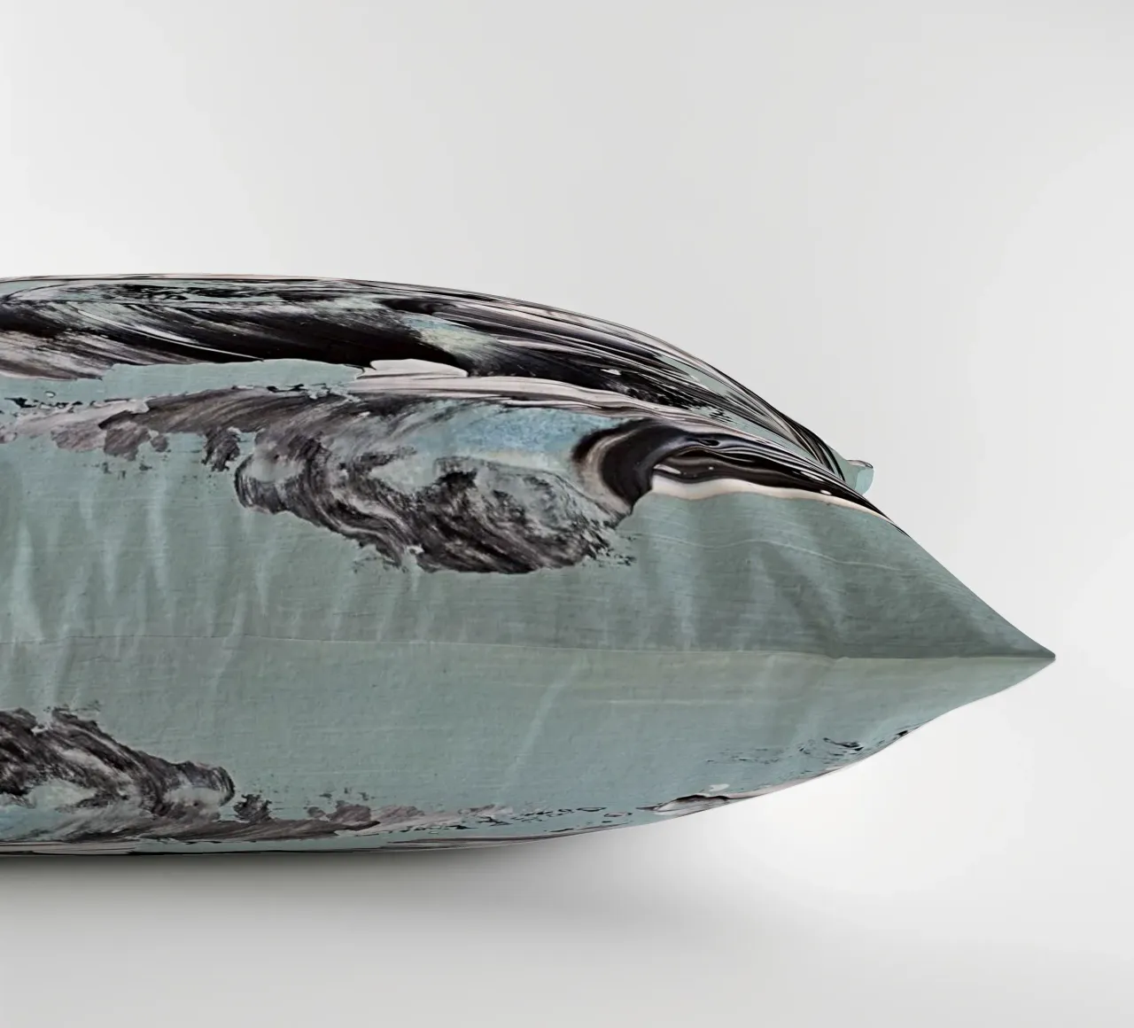 MESSAGE FROM THE HEART 19 decorative cushion by Thierry Vobmann Abstract painting