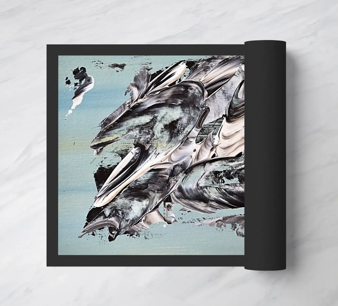 MESSAGE FROM THE HEART 19 zerbino da Thierry Vobmann Abstract painting