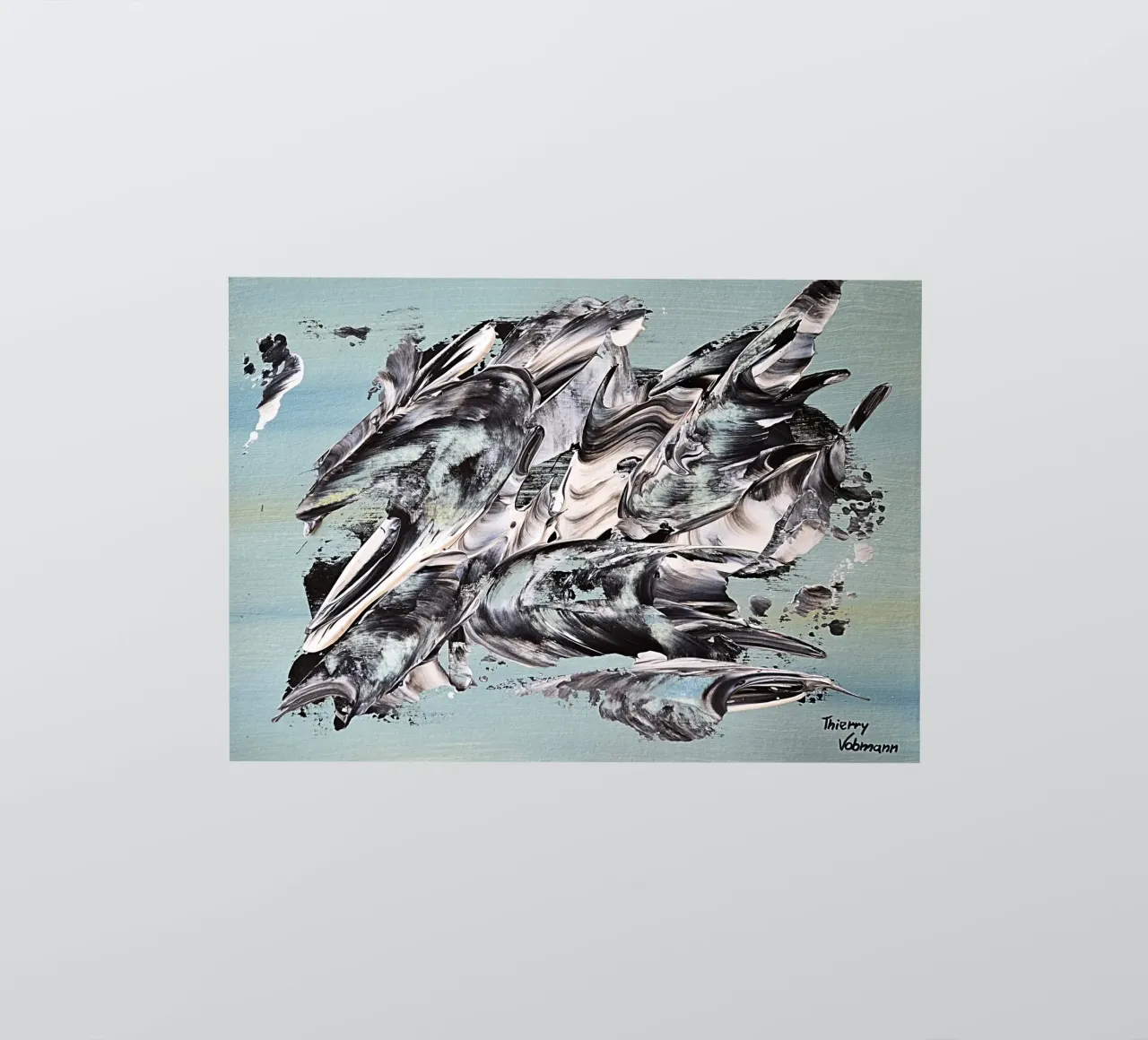 MESSAGE FROM THE HEART 19 Sticker von Thierry Vobmann Abstract painting